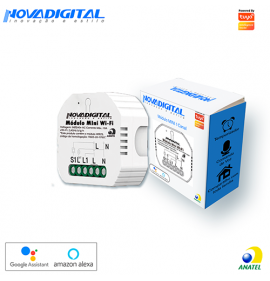 Módulo Mini Wi-Fi Automação Residencial (2 canais) - Nova Digital